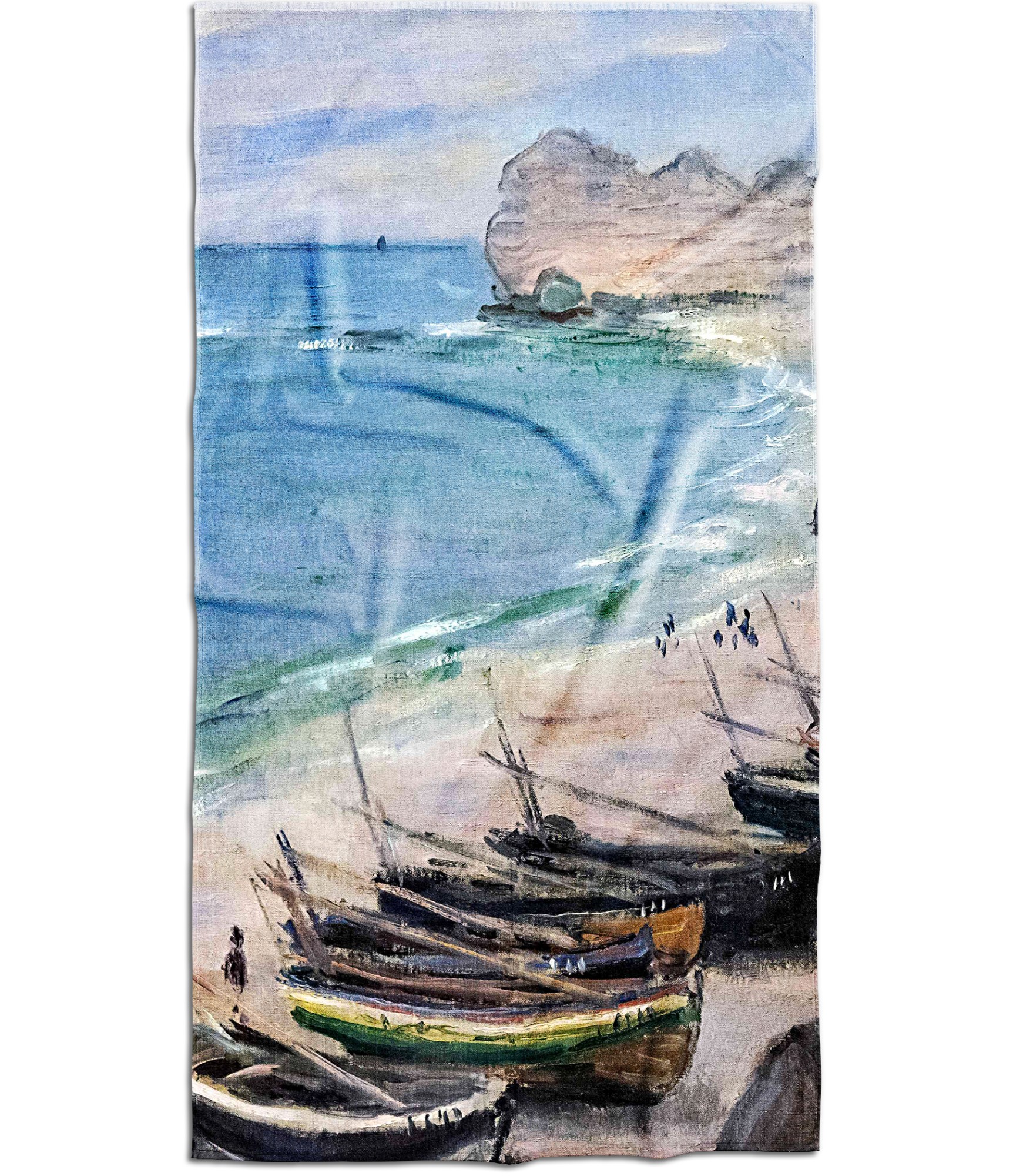 rankšluostis su spauda su laiveliais