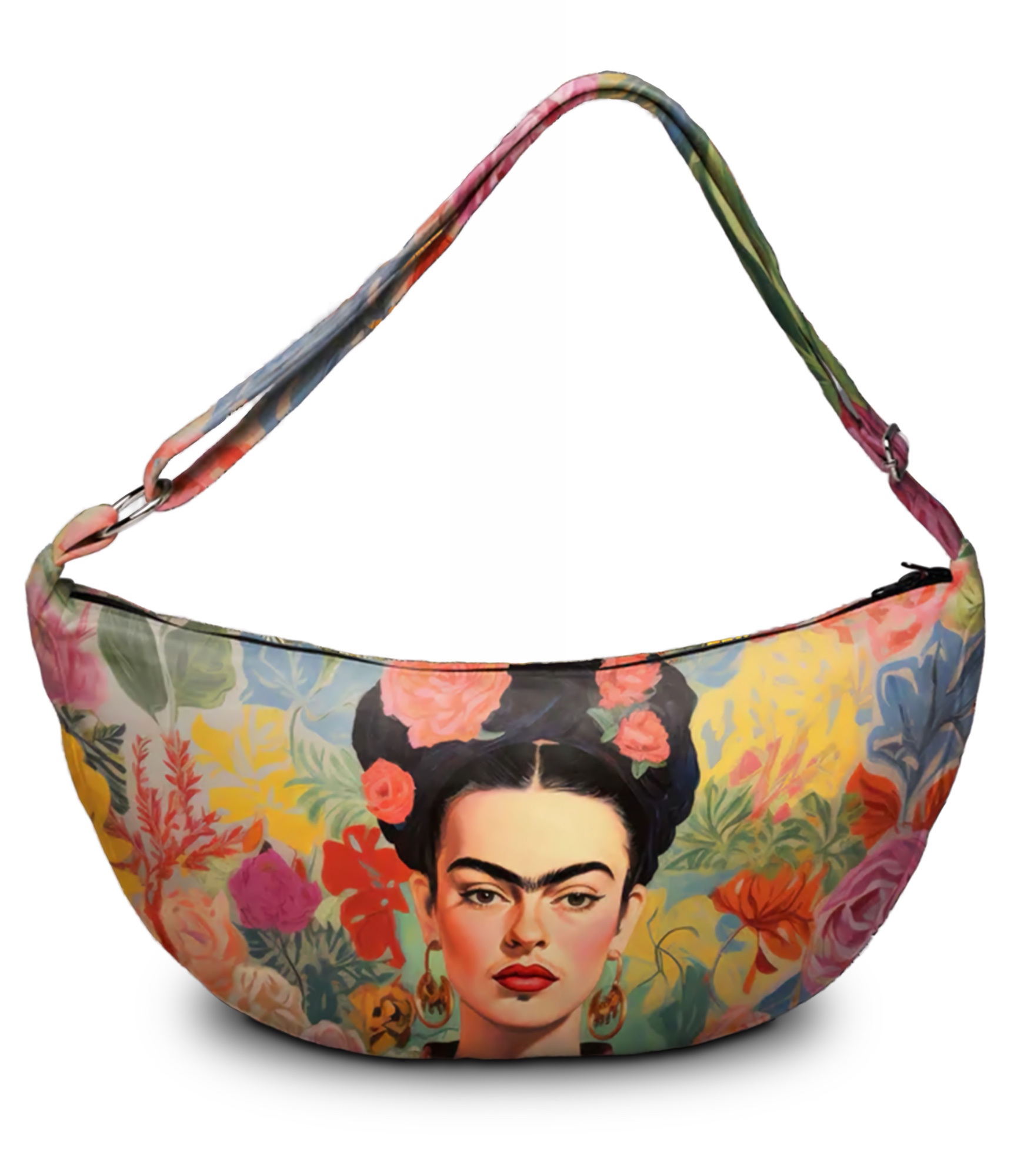 moteriška rankinė su gėlėmis