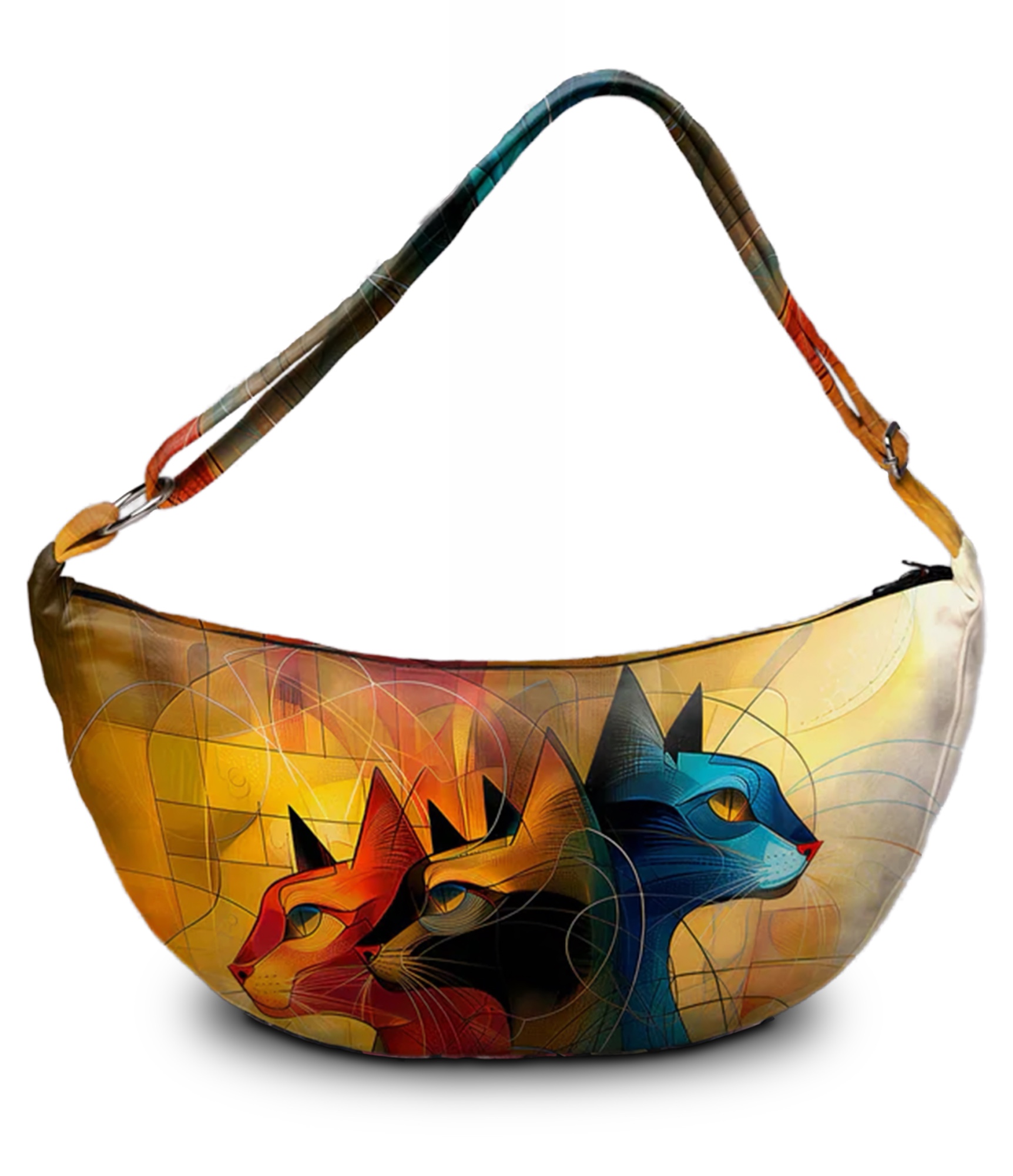 stilinga moteriška rankinė su katinais