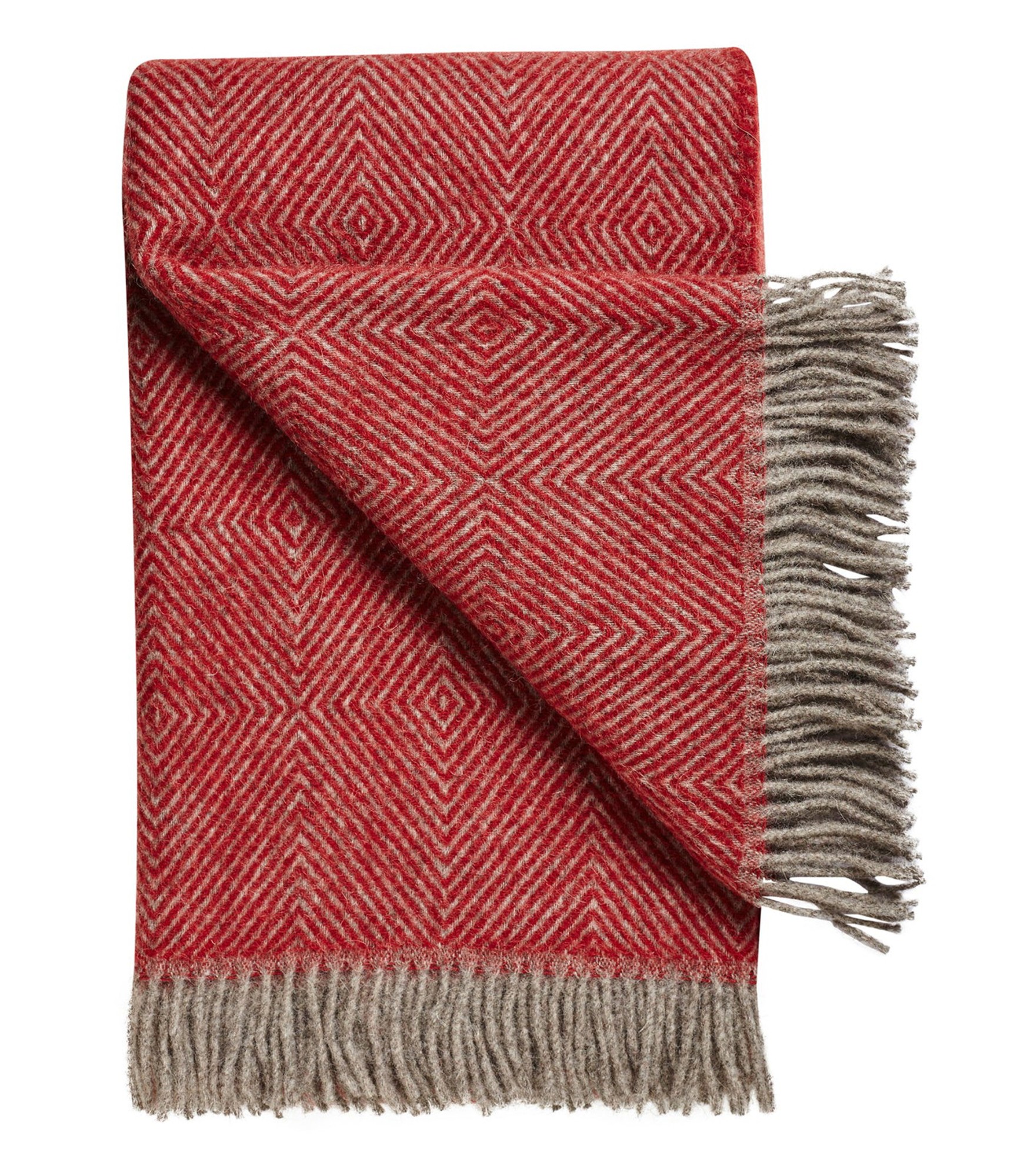 lovos užtiesalas vilnonis raudonas