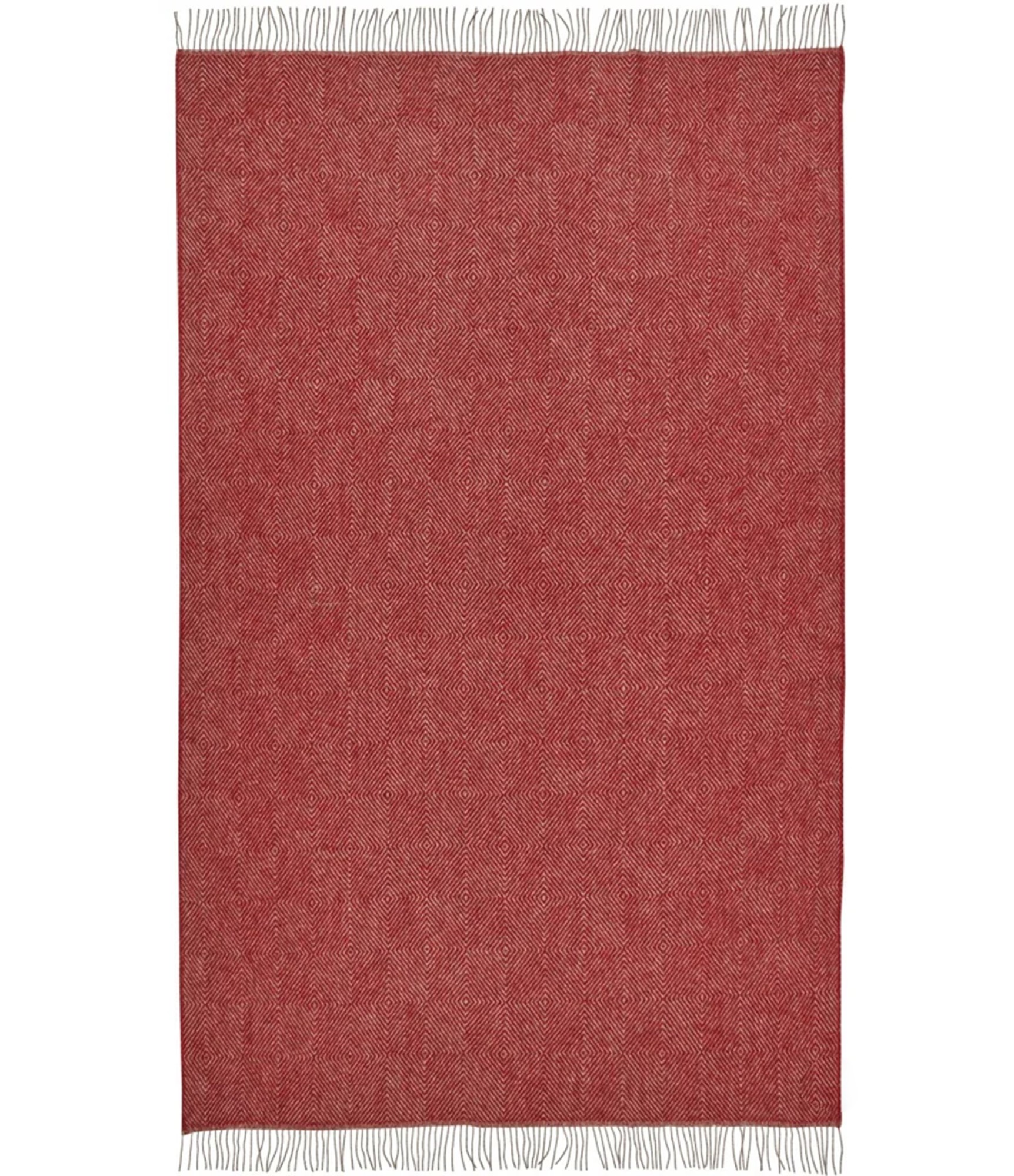 Vilnas pleds Scandimama 177 3 vilnonis pledas raudonas rudas rombai raštas 3