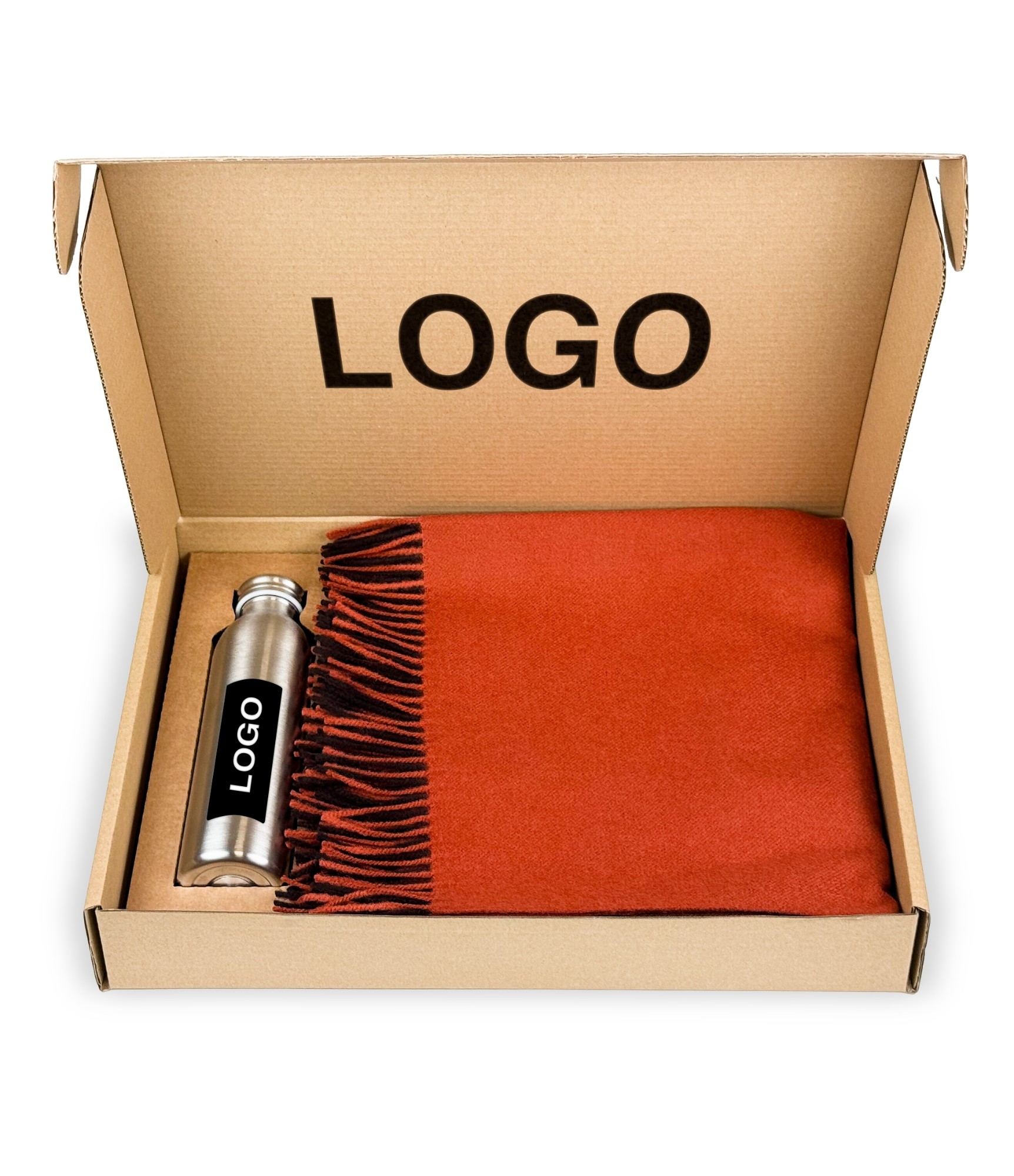 verslo dovanos su logo merino pledas ir gertuve