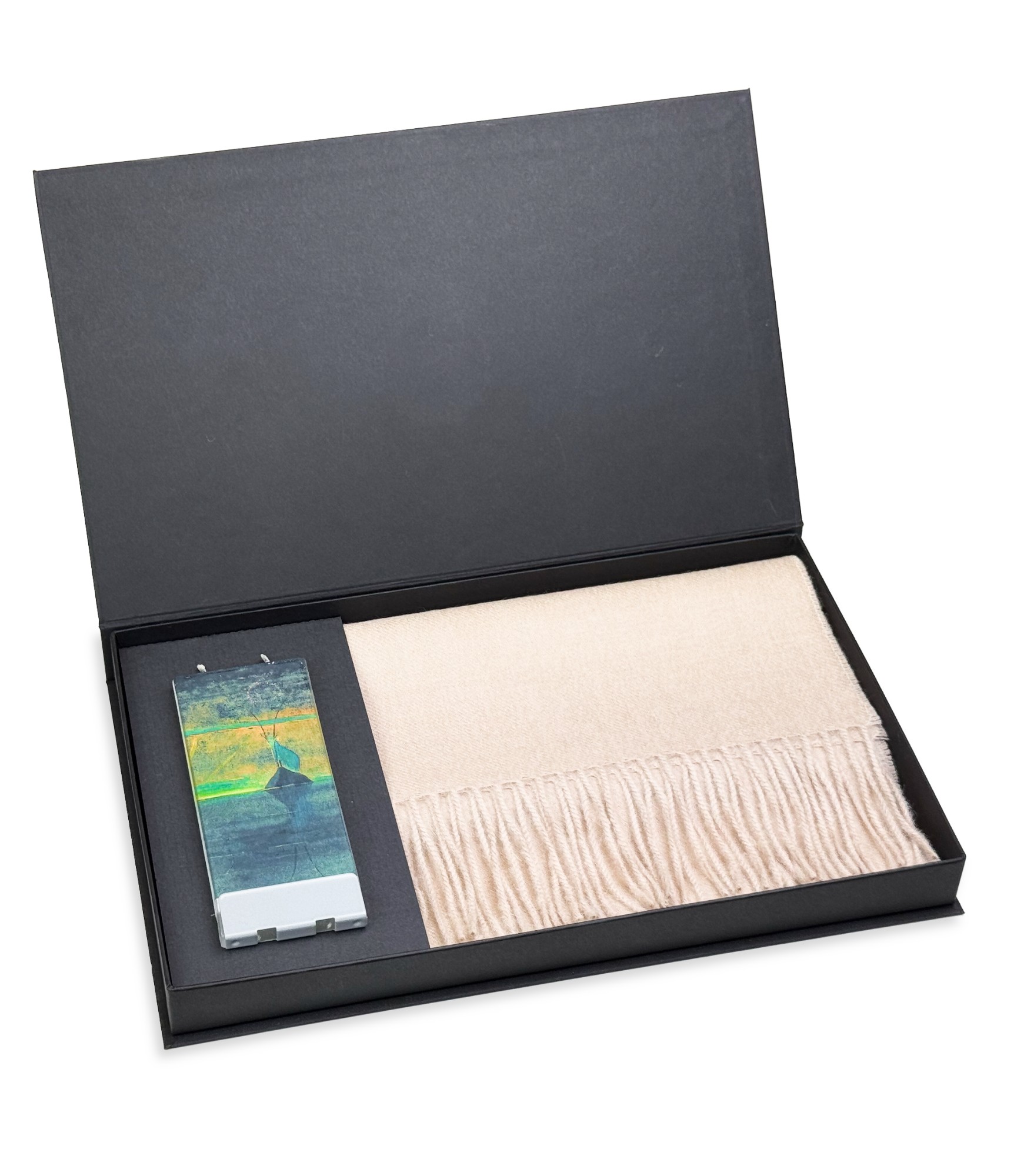 stilinga dovana merginai salikas ir zvake dezute