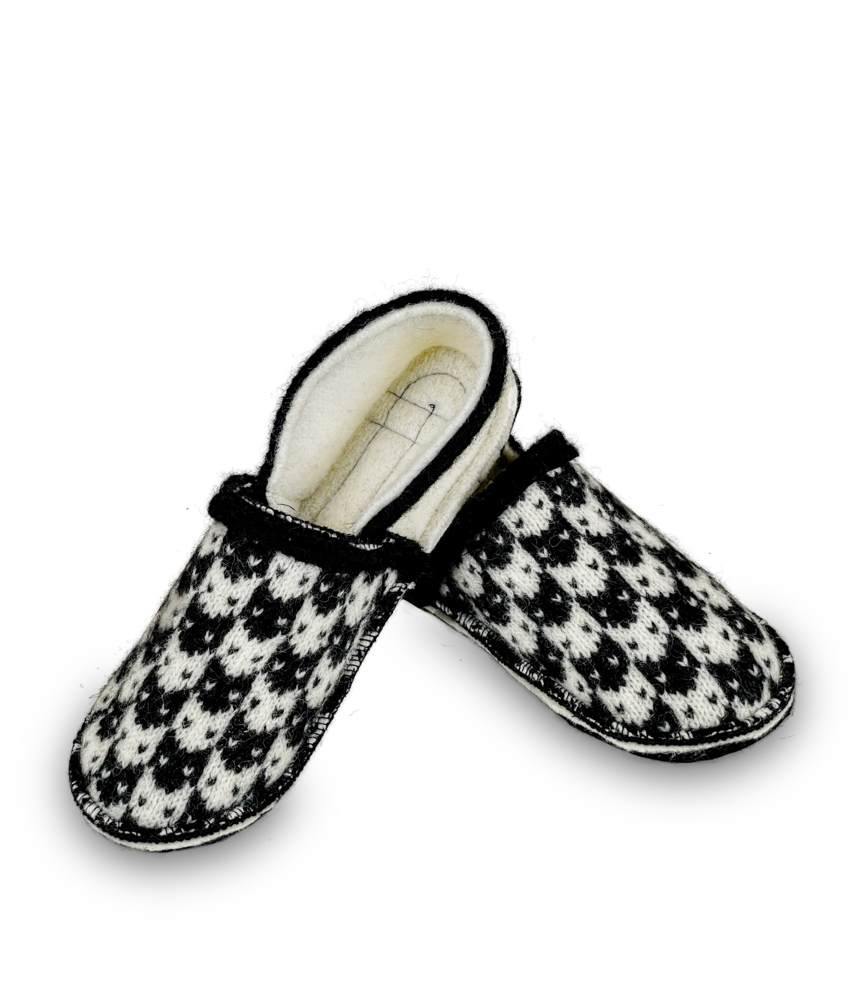 moteriškos vilnonės šlepetės su katinais