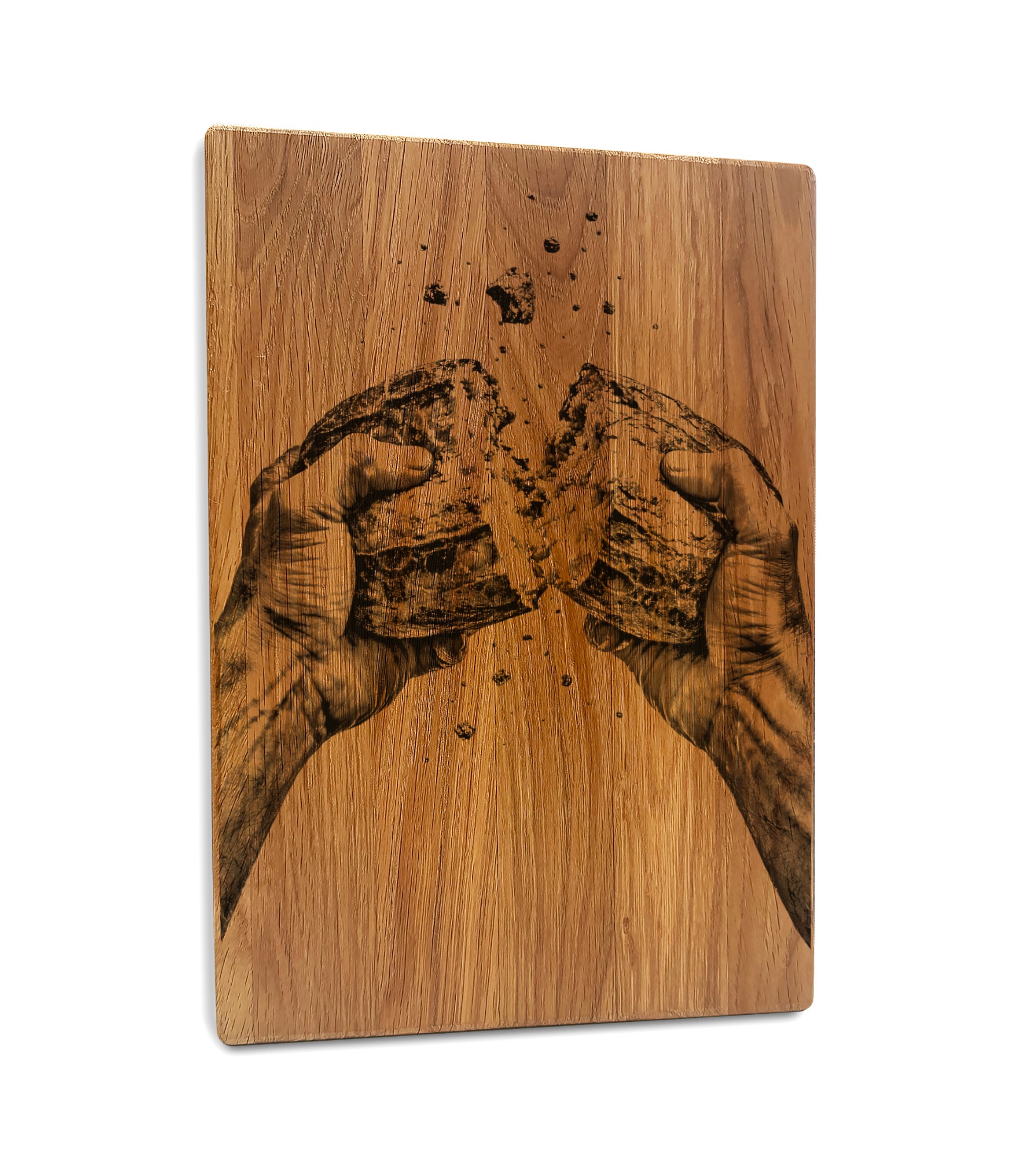 Iegravēts griešanas dēlis Maize