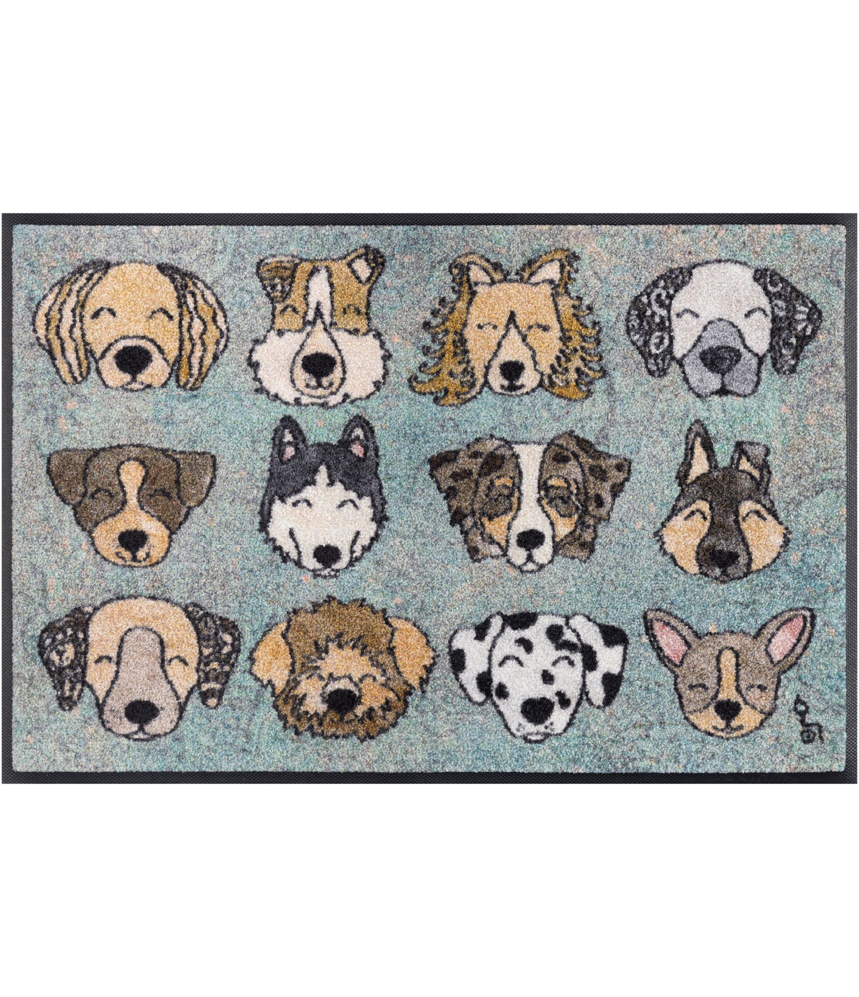 Durvju paklājs ar kucēniem Love dogs