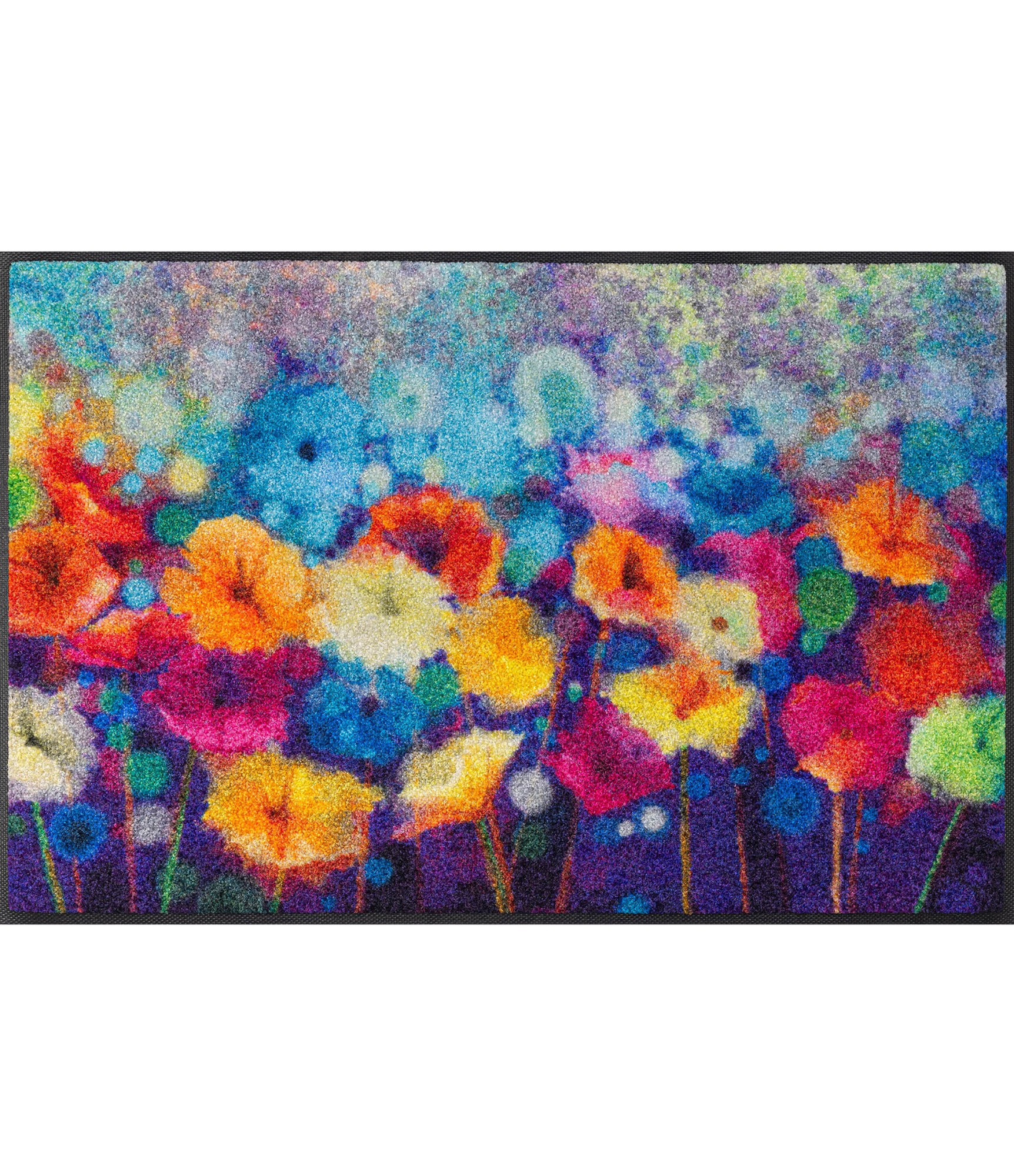Durvju paklājs ar krāsainiem ziediem Flowerlover