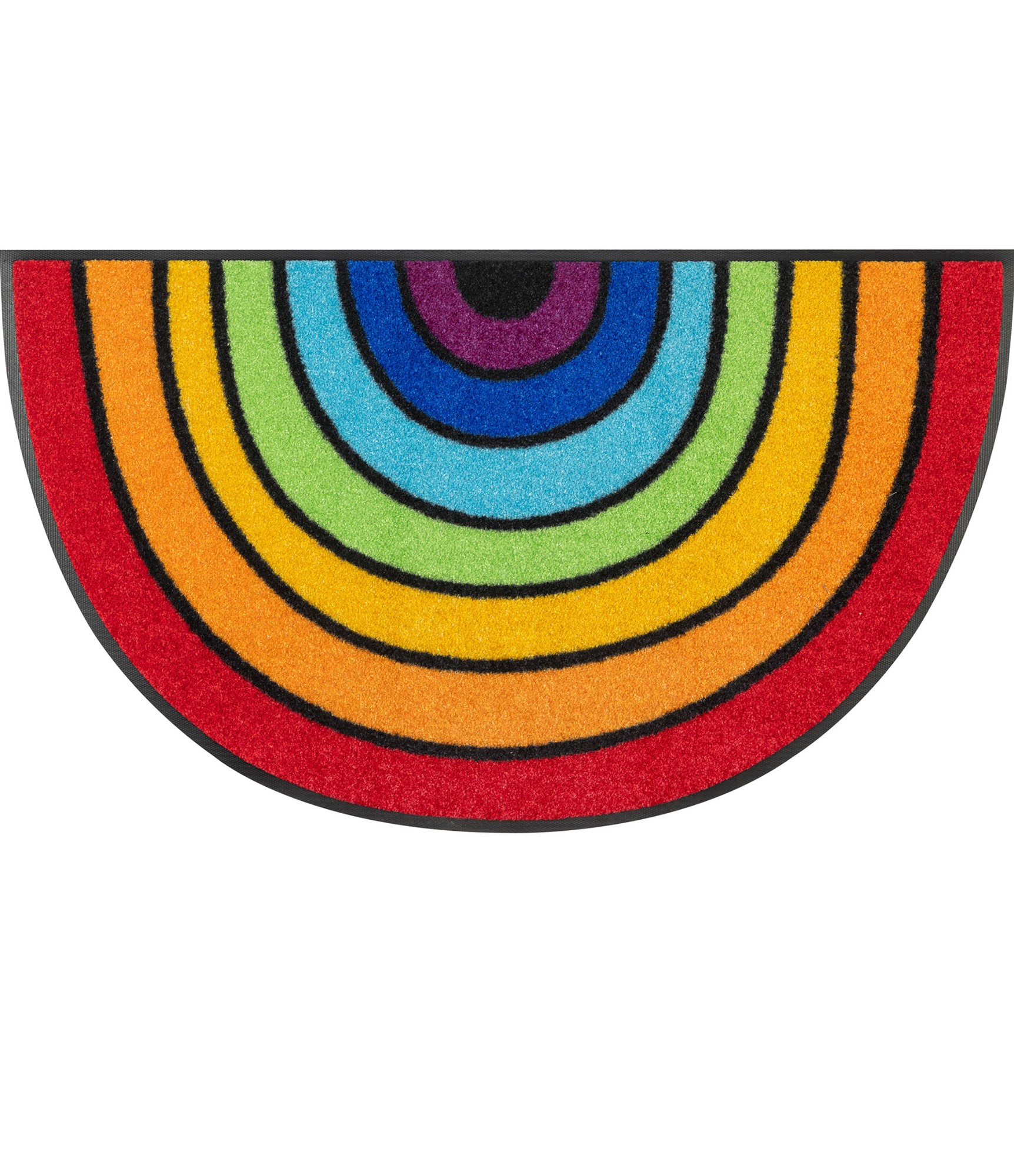 Rainbow krāsainais durvju paklājs Round Rainbow