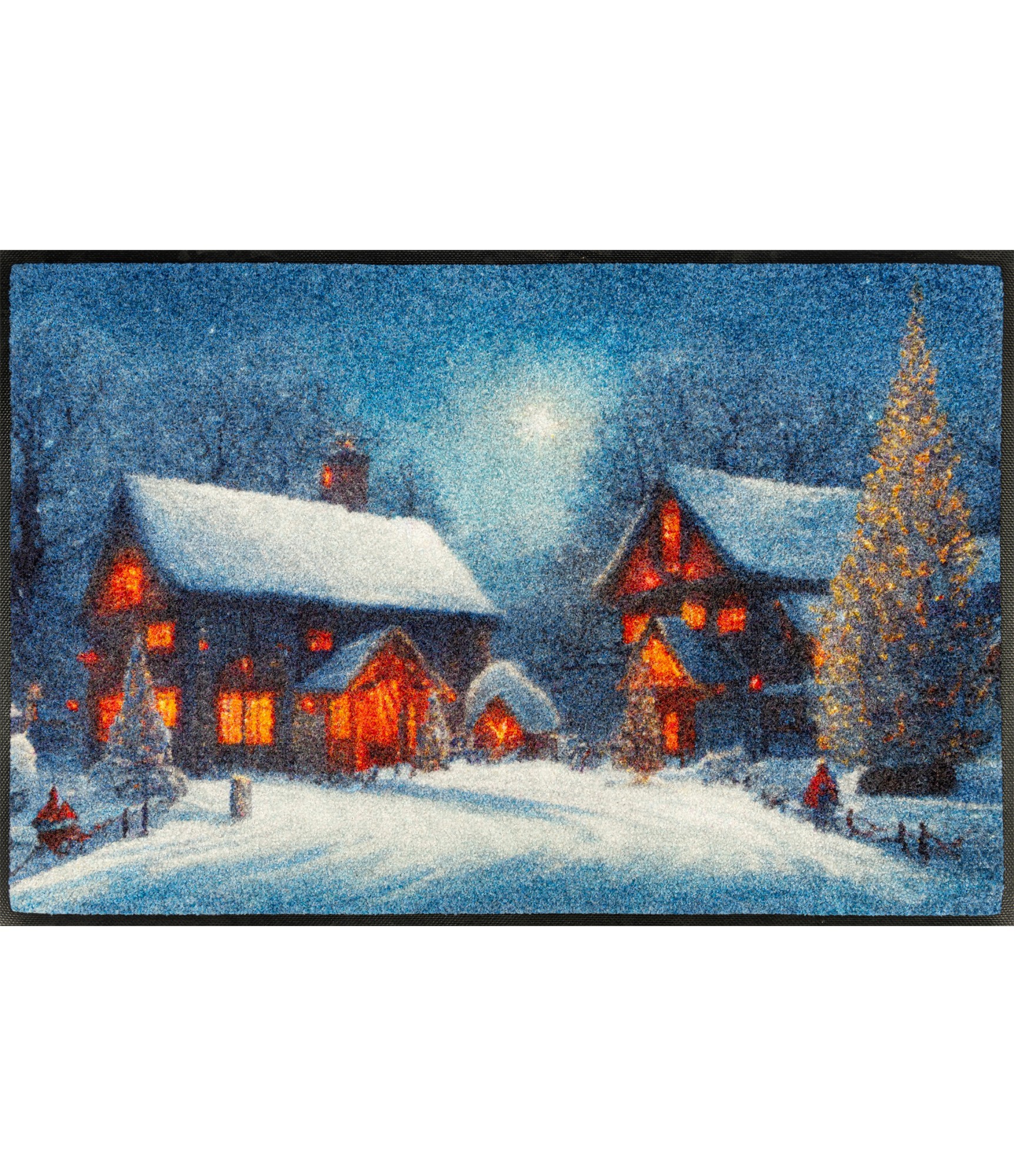 Ziemassvētku durvju paklājs Twinkle Village