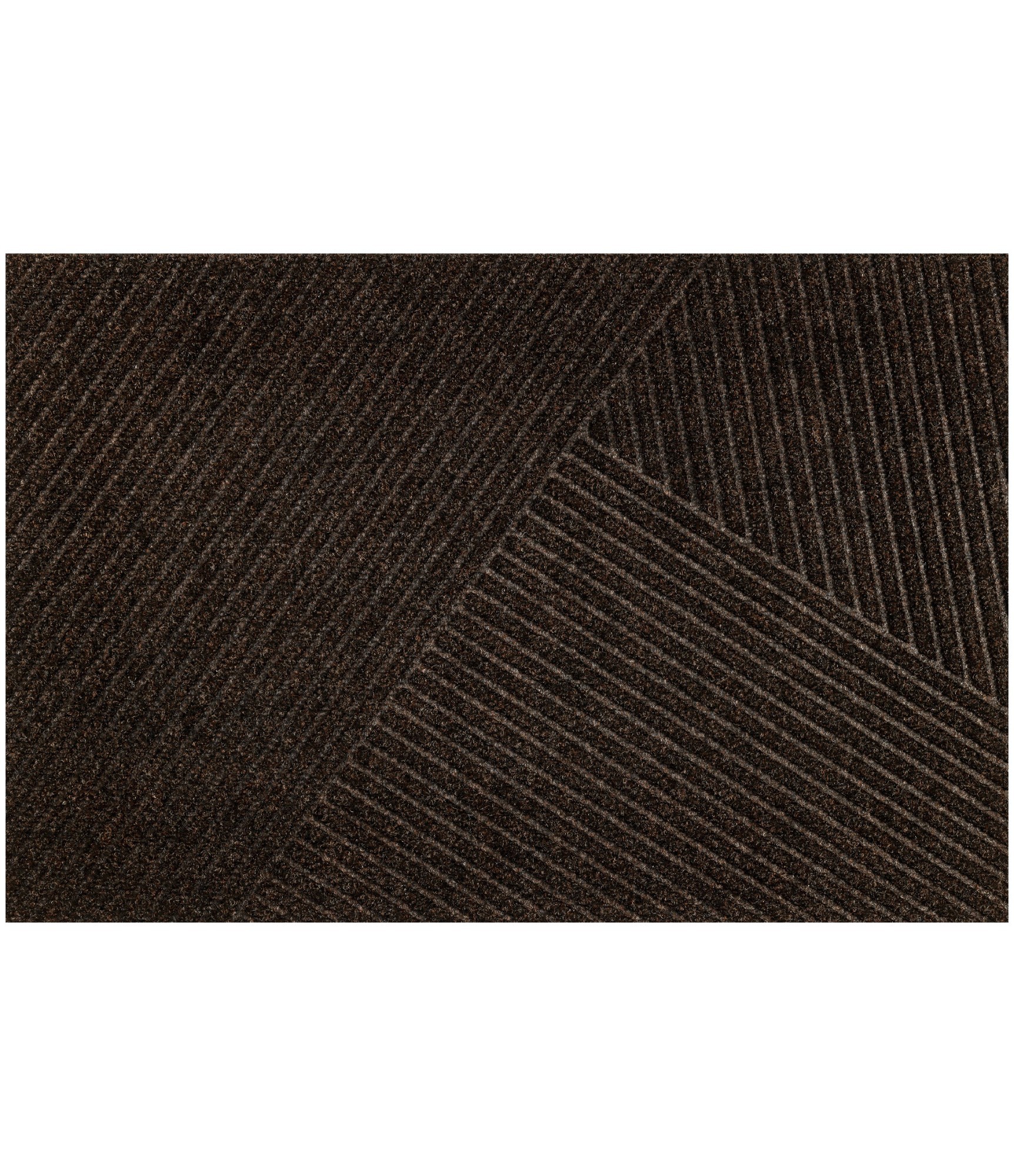 Tumši brūns duru paklājs Stripes Dark Brown