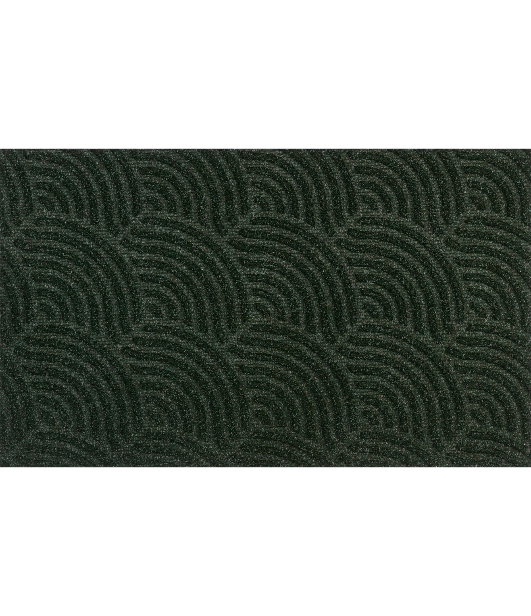 Tumši zaļš durvju paklājs Waves Midnight Green
