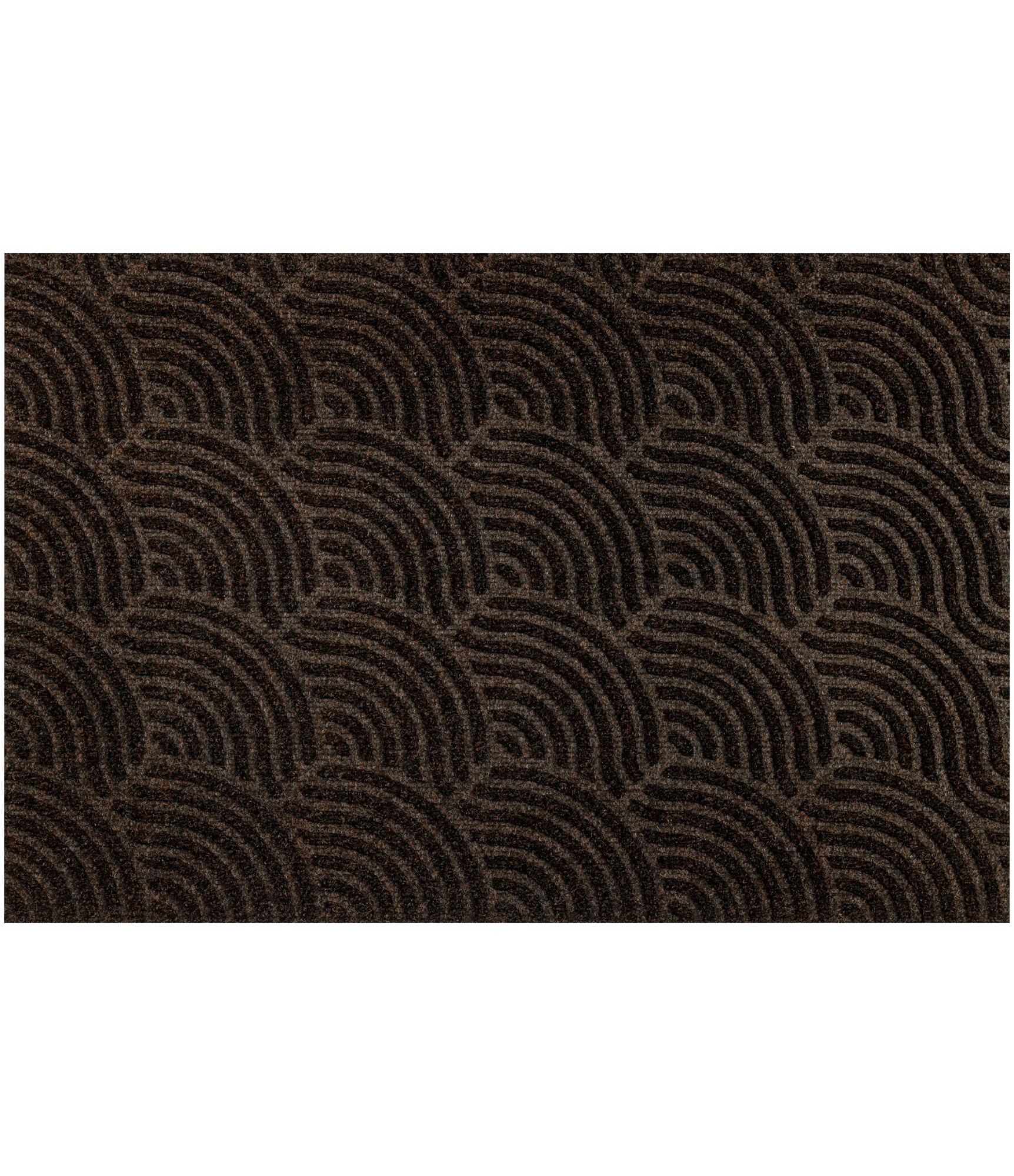 Tumši brūns duru paklājs Waves Dark Brown