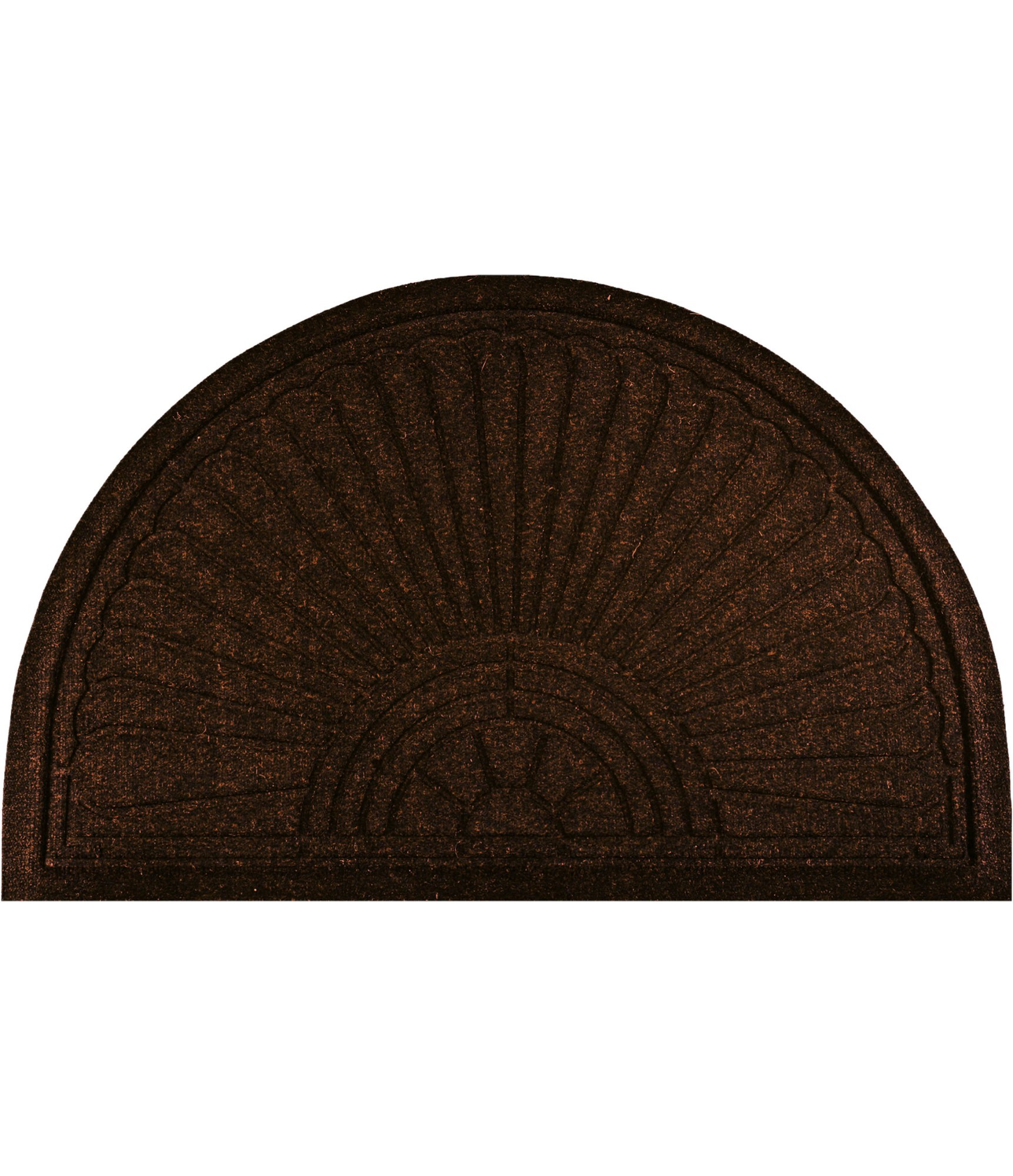 Tumši brūns āra paklājs Halfmoon Dark Brown