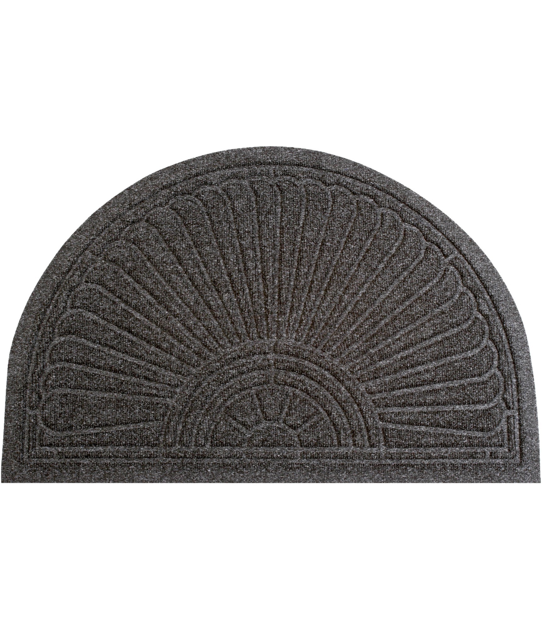 Tumši pelēks durvju paklājs Halfmoon Dark Grey